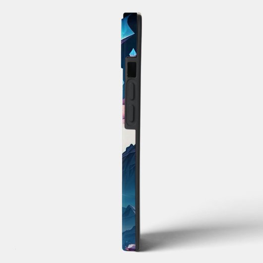 Berg van Crystal Fantasy Landscape Hoesje-Mate iP Case-Mate iPhone Case (Achterkant / Links)