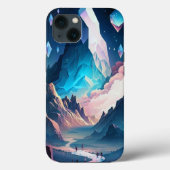 Berg van Crystal Fantasy Landscape Hoesje-Mate iP Case-Mate iPhone Case (Achterkant)