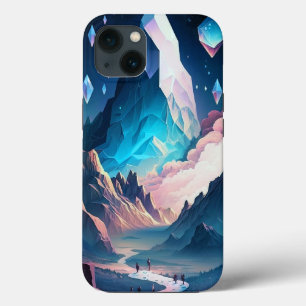 Berg van Crystal Fantasy Landscape Hoesje-Mate iP Case-Mate iPhone Case