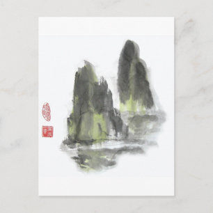 Berg van de Giants in White briefkaart