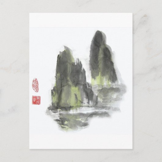 Berg van de Giants in White briefkaart (Voorkant)