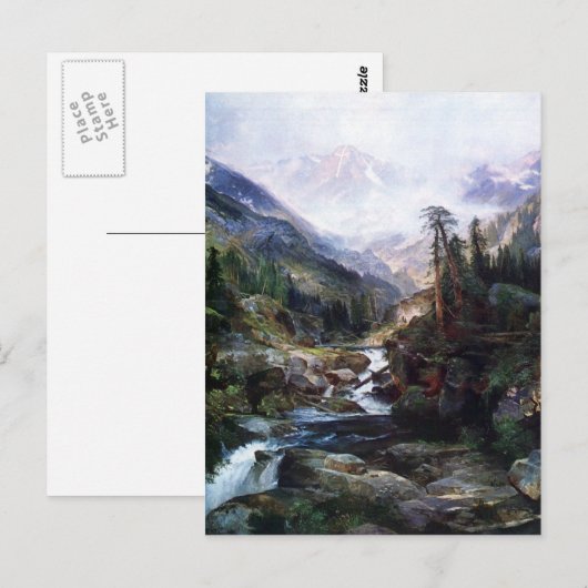 Berg van het Heilige Kruis door Thomas Moran Briefkaart (Voorkant / Achterkant)