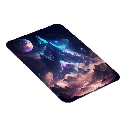 Berg van het landschap Crystal Fantasy Magneet (Rechterzijde)