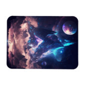 Berg van het landschap Crystal Fantasy Magneet (Horizontaal)