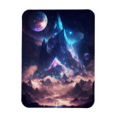 Berg van het landschap Crystal Fantasy Magneet (Verticaal)