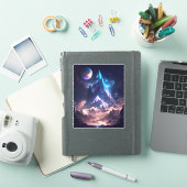 Berg van het landschap Crystal Fantasy Sticker (iPad Cover)