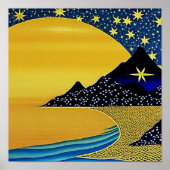 Berg van het Poster van de sterren (Voorkant)