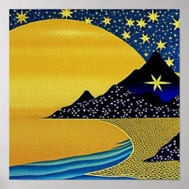 Berg van het Poster van de sterren