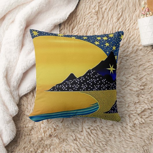 Berg van het Poster van de sterren Kussen (Deken)
