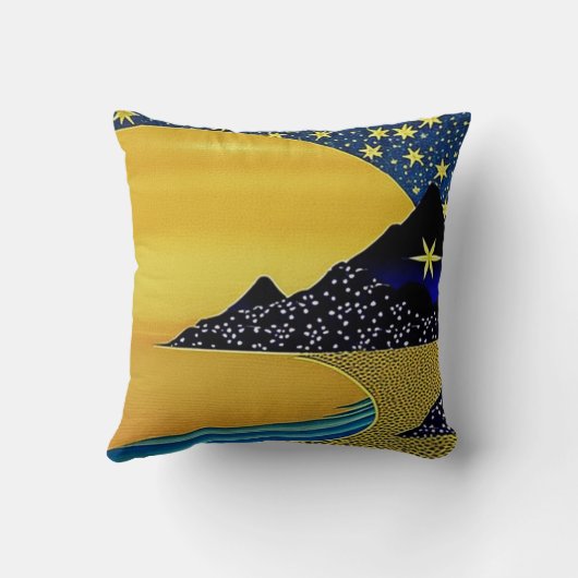 Berg van het Poster van de sterren Kussen (Achterkant)