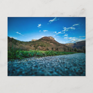 berg vanaf de weg briefkaart