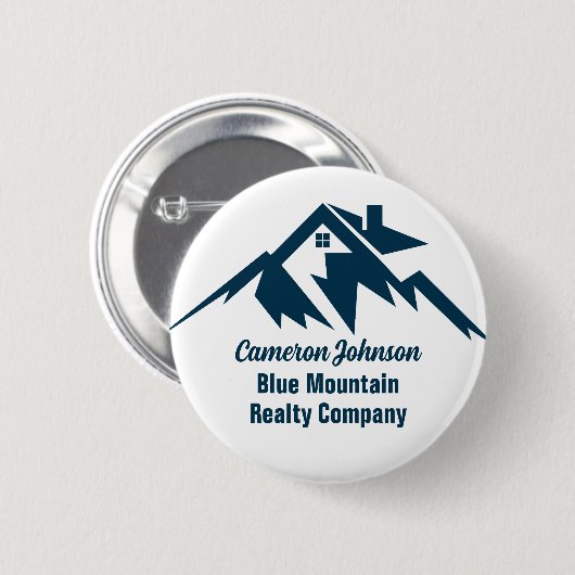 Berg Vastgoedbedrijf Custom Marketing Ronde Button 5,7 Cm (Voorkant /achterkant)
