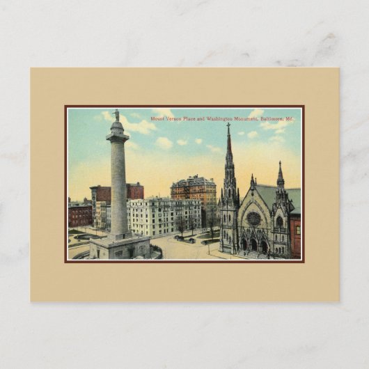  berg Vernon Place Baltimore Maryland Briefkaart (Voorkant)