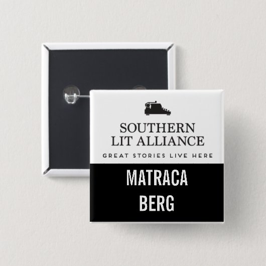 BERG VIERKANTE BUTTON 5,1 CM (Voorkant /achterkant)