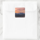 Berg Vierkante Sticker (Tas)