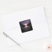 Berg Vierkante Sticker (Envelop)