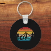 Berg Vintage Camping Sleutelhanger (Voorkant)