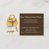 Berg Vist het Meer van het chartermeer Boat Brown  Visitekaartje (Achterkant)