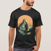 Berg Wandelen Avontuur zonsondergang T-shirt (Voorkant)