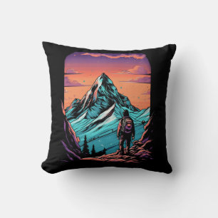 Berg Wandelen Zonsondergang Kussen