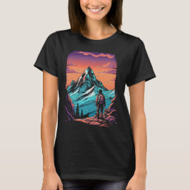 Berg Wandelen Zonsondergang T-shirt