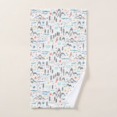 Berg Wandelpatroon Bad Handdoek (Handdoek)