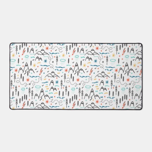 Berg Wandelpatroon Bureaumat (Voorkant)