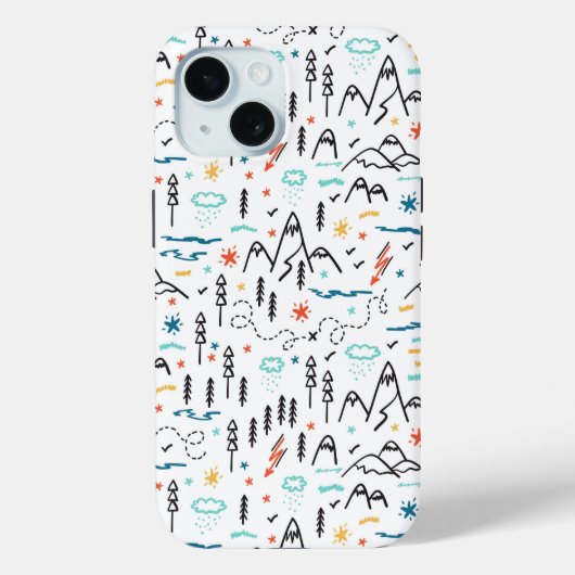 Berg Wandelpatroon Case-Mate iPhone Case (Achterkant)