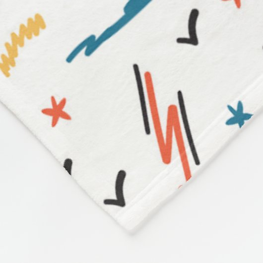 Berg Wandelpatroon Fleece Deken (Hoek)