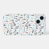 Berg Wandelpatroon iPhone 15 Case (Achterkant horizontaal)