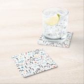 Berg Wandelpatroon Kartonnen Onderzetters (Insitu)