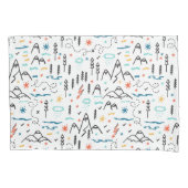 Berg Wandelpatroon Kussensloop (Voorkant-Links)