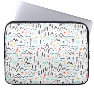 Berg Wandelpatroon Laptop Sleeve