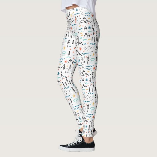 Berg Wandelpatroon Leggings (Links)