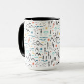 Berg Wandelpatroon Mok (Voorkant links)