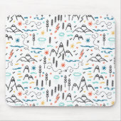 Berg Wandelpatroon Muismat (Voorkant)