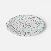 Berg Wandelpatroon Papieren Bordje (Gekanteld)