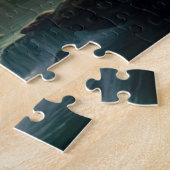 Berg, waterval, meer, Schilderachtig Legpuzzel (Zijkant)