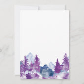 Berg Waterverf Elegant Rustiek Mauve Save The Date (Achterkant)