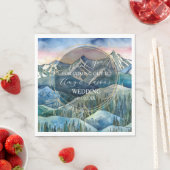 Berg Waterverf Landschap Bestemming Bruiloft B Servet (Insitu)