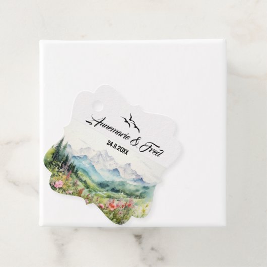 Berg & Wildbloem Bedankjes Labels (In situ)