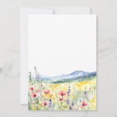 Berg Wilde Bloem Elopement Trouw Aankondiging (Achterkant)