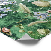 Berg Wilde Bloem | Trouwtafelstoelen Poster (Hoek)