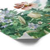 Berg Wilde Bloem | Trouwtafelstoelen Poster (Hoek)