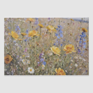 Berg Wilde Bloemen Decoupage Tissuepapier