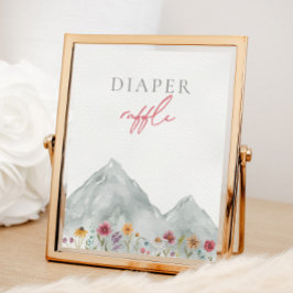 Berg Wildflower Luier Raffle teken