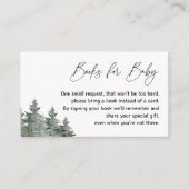 Berg Winter Baby Shower Boeken voor Baby Kaarten (Voorkant)