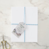 Berg Winter Besneeuwde Bos Bruiloft Dank Je Cadeaulabel (Met Touw)