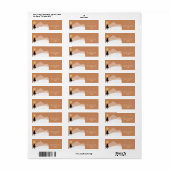 Berg woestijn terracotta bruiloft retouradres etiket (Full Sheet)