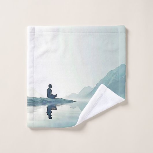 Berg Zen Vredige Meditatie Ontwerp Bad Handdoek (Wasdoekje)